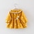 preiswerte Kleider-kinderkleidung Mädchen Kleid Punkt Schleifenband Langarm Freizeitskleidung Casual Baumwolle Frühling &amp; Herbst 0-5 Jahre Gelb Rosa