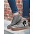 cheap Women&#039;s Boots-Women&#039;s Boots Booties Ankle Boots Flat Heel Round Toe PU Lace-up Animal Patterned Gray Orange Red