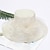 cheap Party Hats-Straw Hat Vintage Style Elegant Tulle Organza Hats Headwear with Faux Pearl Flower Ruffle 1 PC Wedding Tea Party Horse Race Headpiece