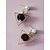 cheap Earrings-Women&#039;s Earrings Classic Stylish Luxury Elegant Modern Cute Imitation Pearl Earrings Jewelry Black For Wedding Birthday Gift Date Vacation 1 Pair