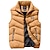 cheap Hiking Vests-Men&#039;s Hiking Vest Quilted Puffer Vest Down Vest Winter Outdoor Thermal Warm Packable Breathable Lightweight Winter Jacket Trench Coat Top Skiing Hunting Fishing Black Gray Yellow Red Navy Blue