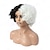 Недорогие Парики к костюмам-101 далматинец крутой синтетический парик косплей парик крутой волнистый упругий локон боб средняя часть черно-белые синтетические волосы для женщин косплей термостойкий свободный колпачок