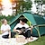 cheap Picnic &amp; Camping Accessories-Shamocamel® 4 person Automatic Tent Family Tent Pop up tent Outdoor UPF 50 Waterproof UV Sun Protection Double Layered Automatic Dome Camping Tent 2000-3000 mm for Fishing Hiking Beach Polyester