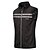 cheap Cycling Vest-Men&#039;s Cycling Vest Sleeveless Winter White Black Green Stripes Bike Vest / Gilet High Visibility Breathable Reflective Strips Back Pocket Polyester Spandex Sports Stripes Clothing Apparel