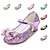 זול נעלי נסיכה לילדים-בנות עקבים גליטרים נעלי נסיכה סינטטיים נעלי עקב פעוט (9m-4ys) ילדים קטנים (4-7) ילדים גדולים (7 שנים +) יומי מסיבה וערב פפיון אבזם סגול אדום כחול סתיו אביב / גומי
