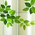 billige Dekorative veggklistremerker-grønne blader matt vindusfilm klistrende vinyl termisk isolasjon personvern hjemmeinnredning til vindusskap dør klistremerke vindus klistremerke - 60x58cm