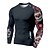 cheap Running Tops-21Grams® Men&#039;s Long Sleeve Compression Shirt Running Shirt Skull Top Athletic Athleisure Spandex Breathable Quick Dry Moisture Wicking Fitness Gym Workout Running Active Training Exercise