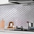 cheap Tile stickers-40X100cm Waterproof Wall Paste Kitchen Sticker Wallpaper Self-adhesive Reinforced Cabinet Moisture-proof Aluminum Foil Kitchen High Temperature And Oil Proof Sticker