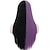 お買い得  コスプレ用ウィング-半分紫半分黒ロングストレートロリータかつらコスプレ前髪自然合成かつら女性のための女の子 (半分紫半分黒) ハロウィンかつら