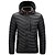 cheap Men&#039;s Downs &amp; Parkas-Men&#039;s Puffer Jacket Quilted Jacket Casual Daily Snow Sports Outdoor Casual Solid / Plain Color Outerwear Clothing Apparel Wine Black Army Green