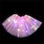 abordables Bas-Enfants Fille Jupe violet foncé Rose Dragée Violet Couleur Pleine Transparent LED Soirée basique