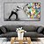 voordelige Cartoon prints-kunst aan de muur canvas prints schilderij kunstwerk foto mensen abstract graffiti woondecoratie decor opgerold canvas geen frame unframed unstretched