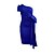 cheap Plus Size Dresses-Women&#039;s Knee Length Dress A Line Dress Blue Yellow White Red Navy Blue Half Sleeve Bow Solid Color One Shoulder Summer Elegant Asymmetrical S M L XL XXL XXXL