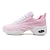 cheap Dance Sneakers-Women&#039;s Dance Sneakers Hip Hop Training Performance Practice Sneaker Thick Heel Round Toe Lace-up Adults&#039; Black Peach Pink / White