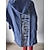 cheap Sweaters &amp; Cardigans-Women&#039;s Cardigan Text Letter Pocket Print Stylish Casual Long Sleeve Loose Sweater Cardigans Fall Winter Hooded Blue Light Purple Black / Holiday