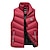 cheap Hiking Vests-Men&#039;s Quilted Puffer Vest Down Vest Down Winter Outdoor Thermal Warm Windproof Fleece Lining Breathable Outerwear Vest / Gilet Winter Jacket Skiing Ski / Snowboard Fishing Black Grey Dark Blue Red