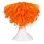 preiswerte Kostümperücke-Verrückter Hutmacher, kurze, unordentliche, lockige orangefarbene Perücken, Unisex, hitzebeständiges Haar für Cosplay Holloween Party