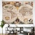 olcso táj kárpit-világtérkép falikárpit művészet dekor takaró függöny függő otthon hálószoba nappali dekoráció