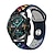 billiga Klockarmband till Samsung-Smart Watch-band för Samsung Galaxy Huawei Watch 4 Classic Watch 3 Active 2 Gear S3 Frontier 46mm 45mm 44mm 42mm 41mm 40mm, 22mm 20mm Watch Band Sportband Modernt spänne Silikon Ersättning Handledsrem