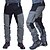 cheap Hiking Trousers &amp; Shorts-Men&#039;s Cargo Pants Work Pants Track Pants Streetwear Color Block Outdoor Ripstop Breathable Multi Pockets Sweat wicking Bottoms 6 Pockets Zipper Pocket Black Purple Cotton Work Hunting Fishing M L XL
