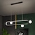 abordables Design linéaire-suspension led 80/100 cm dimmable lustre design unique en aluminium style moderne finitions peintes élégantes led moderne 220-240v