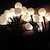 tanie Taśmy świetlne LED-solarne łańcuchy świetlne led żarówka matowa ciepły biały kolorowy biały 8 tryb na zewnątrz wodoodporny 7m 50 diod lampki bożonarodzeniowe świąteczne dekoracje świąteczne światła
