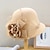 cheap Hats-Women&#039;s Artistic / Retro Party Wedding Special Occasion Party Hat Flower Flower Camel Black Hat Portable Sun Protection Ultraviolet Resistant / White / Gray / Fall / Winter / Spring