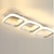 Недорогие Потолочные светильники с диммером-2-ламповый 3-ламповый потолочный светильник с регулируемой яркостью светодиодные светильники геометрической формы для скрытого монтажа алюминий силикагель современный стиль окрашенная металлическая отделка светодиоды 110-120В 220-240В / сертификация CE