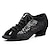 olcso Latin cipők-Női Latin cipő Gyakorolj a Trainning tánccipőkkel Vonal tánc Teljesítmény Edzés Gyakorlat Hímzett Magassarkúk Csipke Tüll Egyszínű Vastag sarok Köröm Fűzős Felnőttek Sötétszürke Fekete