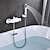 abordables Grifería para bañera-grifo de la bañera - grifos mezcladores de ducha de baño con válvula de cerámica montada en la pared galvanizada contemporánea