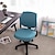 זול כיסוי כיסא משרדי-כיסוי כיסא משרדי מחשב מתיחה מסתובב מושב משחקים כיסוי אקארד אלסטי ירוק כחול כיסוי כיסוי מושב רך עמיד לכביסה