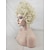 billige Kostumeparykker-marie antoinette paryk lys blond krøllet platin guld syntetisk cosplay hårerstatning til kvinder