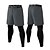 abordables pantalones cortos activos para hombre-Hombre Mallas Short Leggings 2 en 1 con bolsillo para teléfono Alta cintura Capa base Deporte Deportivo Invierno Licra Transpirable Dispersor de humedad Suave Aptitud física Entrenamiento de gimnasio