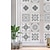 billiga Kakelklistermärken-24st kreativt kök badrum vardagsrum självhäftande väggklistermärke vattentät gyllene klassisk svartgrå kakelplatta
