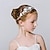 billiga Pannband och kronor-flickor söt prinsessa bröllop headpiece vit blomma mode söt huvudband pärlhår klänning för flicka