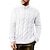 cheap Men&#039;s Pullover Sweater-Men&#039;s Sweater Pullover Sweater Jumper Turtleneck Sweater Cable Knit Knitted Turtleneck Clothing Apparel Fall Winter Black White M L XL