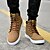 cheap Men&#039;s Sneakers-Men&#039;s Boots Comfort Shoes Martin Boots Skate Shoes High Top Sneakers Sporty Casual Classic Outdoor Daily Faux Leather Synthetics Warm Non-slipping Height-increasing Booties / Ankle Boots Black Khaki