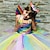 Χαμηλού Κόστους Φορέματα-παιδικό κοριτσίστικο φόρεμα 2-8 ετών 3 τμχ μονόκερος πριγκίπισσα ουράνιο τόξο πολύχρωμο πάρτι tutu φορέματα γενεθλίων με φτερό και κεφαλόδεσμο παγιέτες καπίστρι μωβ χρυσό ασημί χαριτωμένα φορέματα
