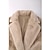 cheap Women&#039;s Furs &amp; Leathers-Women&#039;s Faux Fur Coat Daily Winter Long Coat Open Front Turndown Regular Fit Thermal Warm Casual Jacket Long Sleeve Print Fur Trim Brown