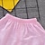 economico Completi per bambine-Da ragazza 3D Cartoni animati Con fiocco T-shirt e pantaloncini Manica corta Moderno Essenziale Informale Cotone Per bambini