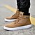 cheap Men&#039;s Sneakers-Men&#039;s Boots Comfort Shoes Martin Boots Skate Shoes High Top Sneakers Sporty Casual Classic Outdoor Daily Faux Leather Synthetics Warm Non-slipping Height-increasing Booties / Ankle Boots Black Khaki