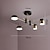 cheap Chandeliers-LED Ceiling Light 76/76/101.6 cm Geometric Shapes Chandelier Metal Sputnik Geometrical Electroplated Painted Finishes LED Nordic Style 220-240V