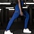 baratos Leggings e collants para ioga-Mulheres Cintura Alta Calças de ioga Meia-calça Leggings Calças Compressão abdominal Butt Lift Secagem Rápida Riscas Vermelho Azul Verde Treino de Ginástica Exercício e Atividade Física Corrida