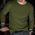 Χαμηλού Κόστους ανδρικό πουλόβερ πουλόβερ-Ανδρικά Πουλόβερ Πλέκω Πλεκτό Συμπαγές Χρώμα Στρογγυλή Ψηλή Λαιμόκοψη Στυλάτο Πεπαλαιωμένο Στυλ Καθημερινά Ρούχα Χειμώνας Φθινόπωρο Πράσινο του τριφυλλιού Μαύρο Τ M L