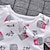 baratos Conjuntos-Para Meninas 3D Desenho Animado Laço T-shirt &amp; Shorts Manga Curta Chique &amp; Moderno Básico Casual Algodão Crianças