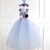 abordables Robes de fête-filles sans manches arc-en-ciel licorne 3d imprimé graphique robes princesse douce maxi robe enfants enfant en bas âge performance fête occasion spéciale maille