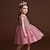 cheap Party Dresses-Kids Girls&#039; Embroidered Tulle Dress Floral Butterfly Party Dress Princess Wedding Bow White Red Blushing Pink Fashion Sweet Dresses 3-12 Years