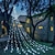 billige Holiday String Lights-juletre lysslynge lys utendørs dekorasjon stjerne lys 8 moduser plug in 350 led foss juletre stjerne topper fe lys for terrasse ferie jul dekor fargerik belysning eu us au uk plugg