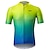 cheap Cycling Clothing-Arsuxeo Men&#039;s Cycling Jersey Short Sleeve Gradient Bike Jersey Black Purple Yellow Breathable Reflective Strips Back Pocket Elastane Polyester Sports Clothing Apparel / Micro-elastic