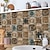 cheap Tile stickers-24/48pcs Waterproof Creative Industrial Style Kitchen Bathroom Living Room Self-adhesive Wall Stickers Waterproof Tile Stickers